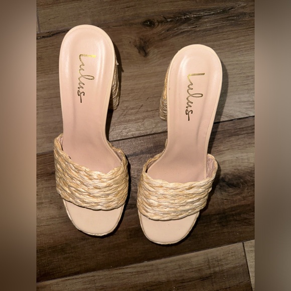 Lulus Raffia Platform Sandals - Picture 4 of 5